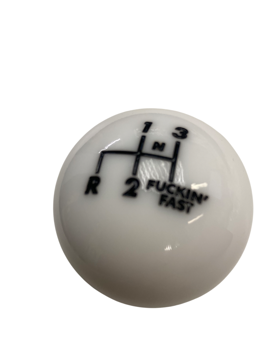Snatch 繁体字版　Fab 槓！ MOON Shift Knob - Chrome with Moon Logo