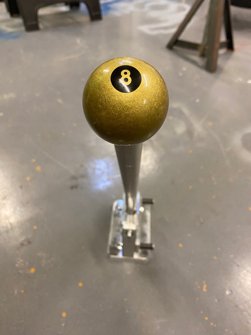 Metalflake Golden Eight Ball Gearknob