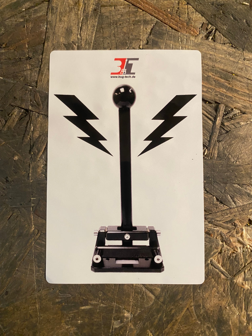 Lightening bolt sticker