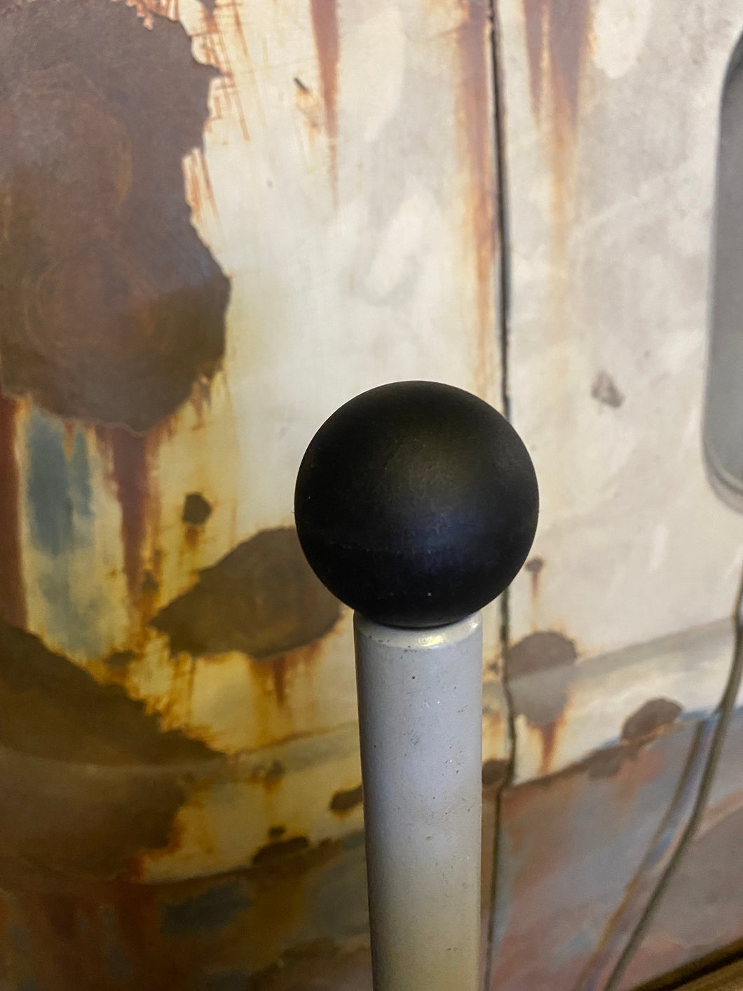 Textured flat black ball small